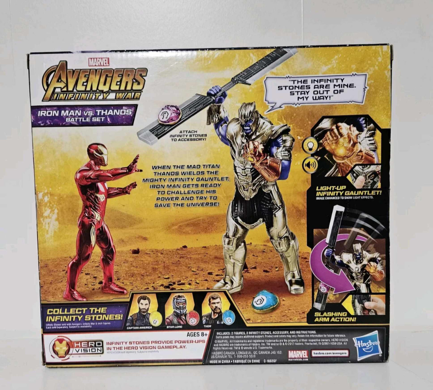 Avengers Infinity War Iron Man vs Thanos Battle Set