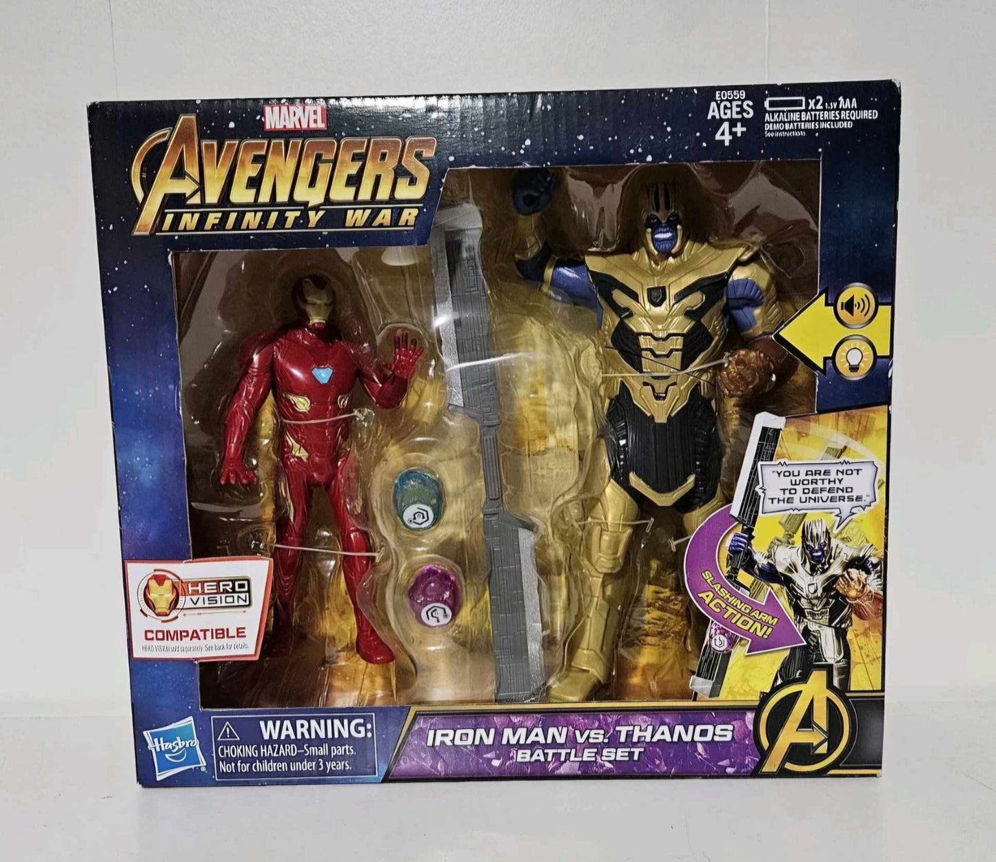 Avengers Infinity War Iron Man vs Thanos Battle Set