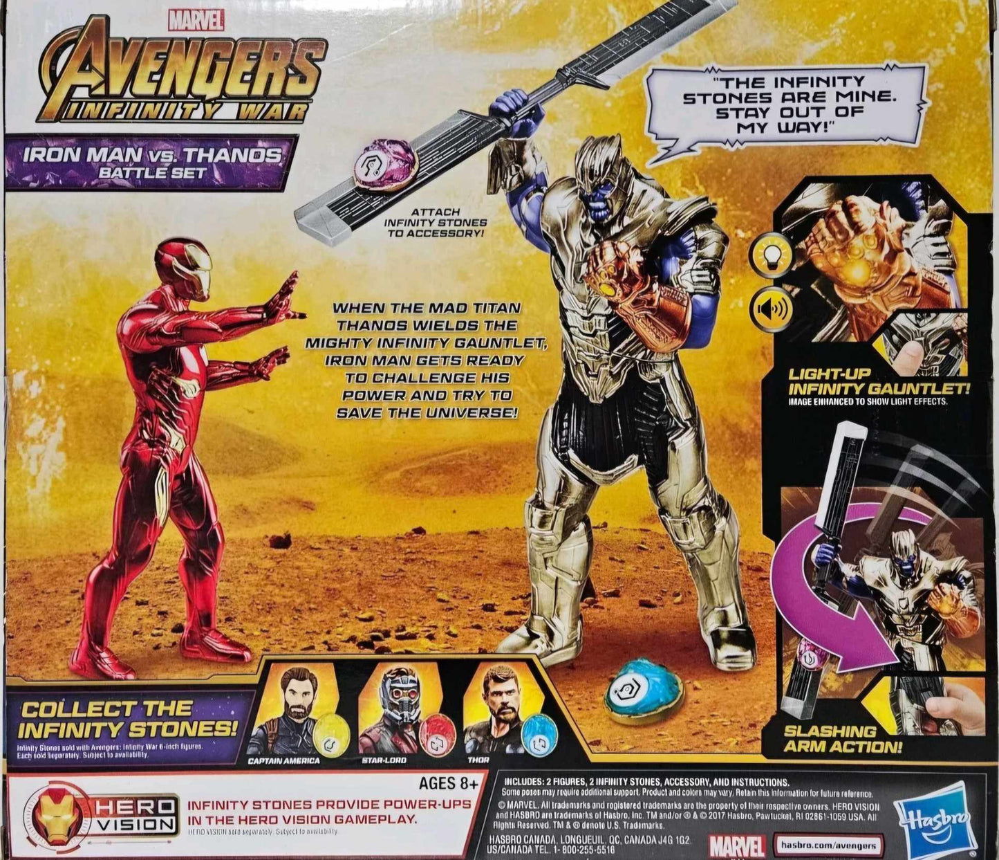 Avengers Infinity War Iron Man vs Thanos Battle Set