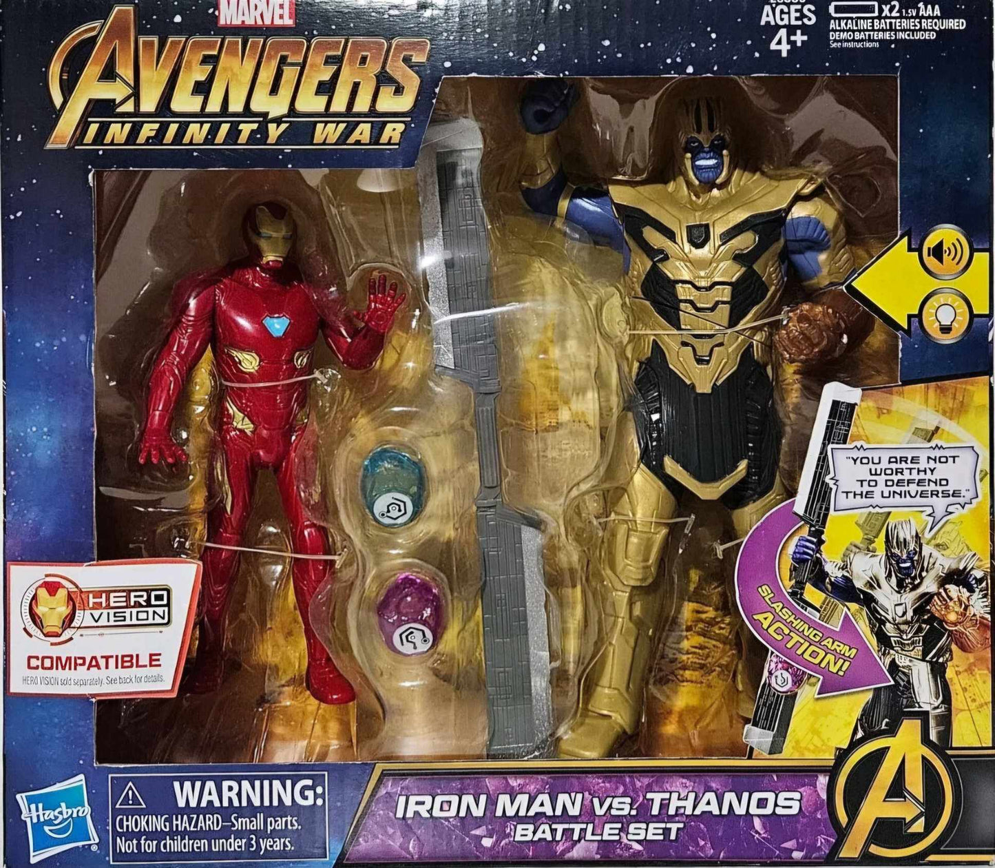 Avengers Infinity War Iron Man vs Thanos Battle Set