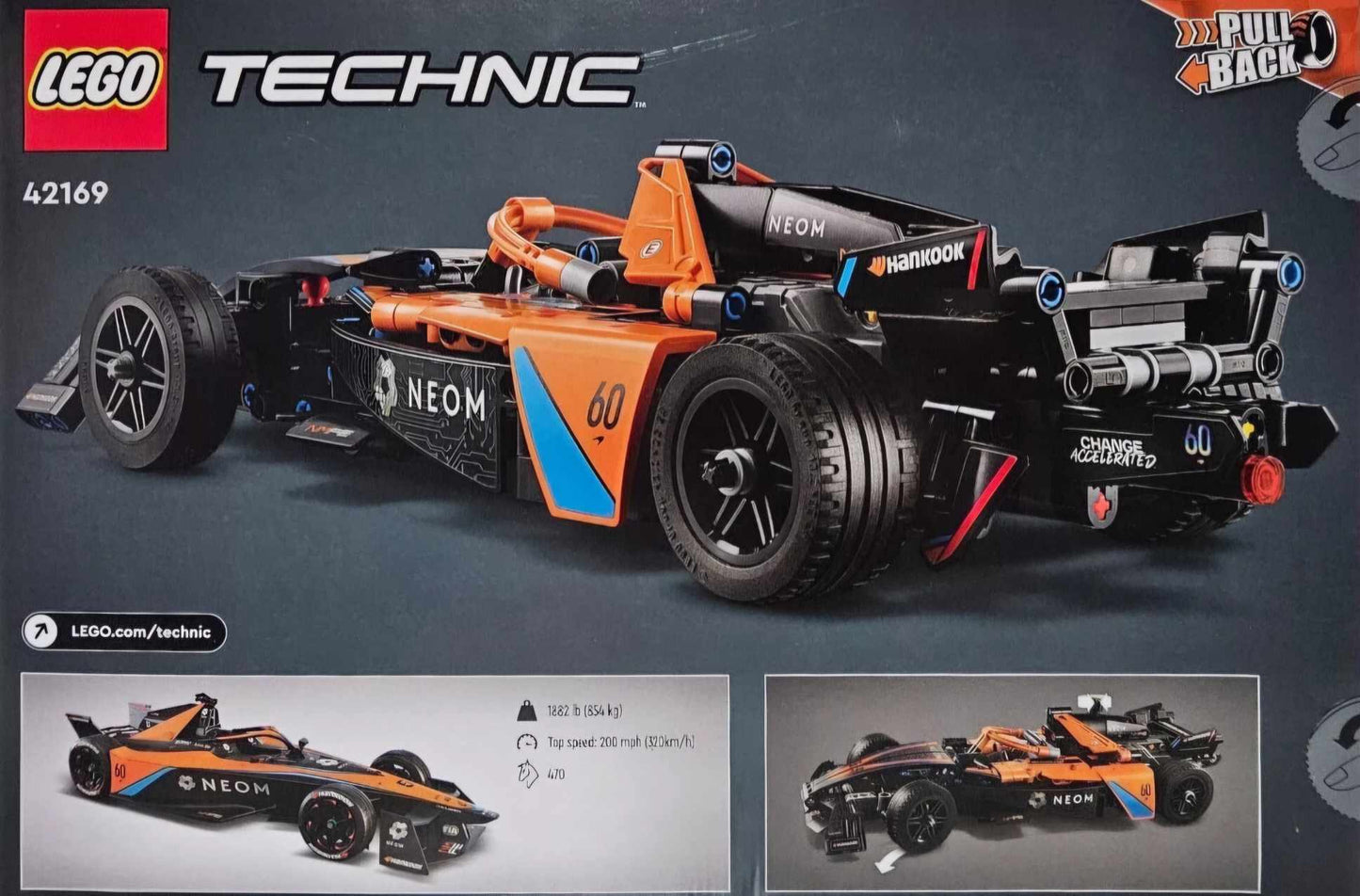 LEGO TECHNIC 42169 NEOM McLaren Formula E Race Car