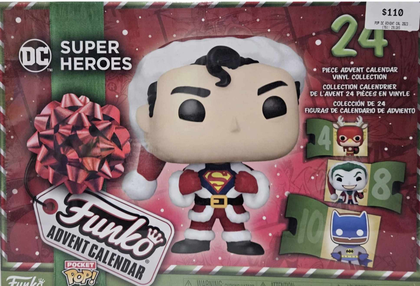 Christmas Funko Pop Advent Calendar DC Super Heros 2023