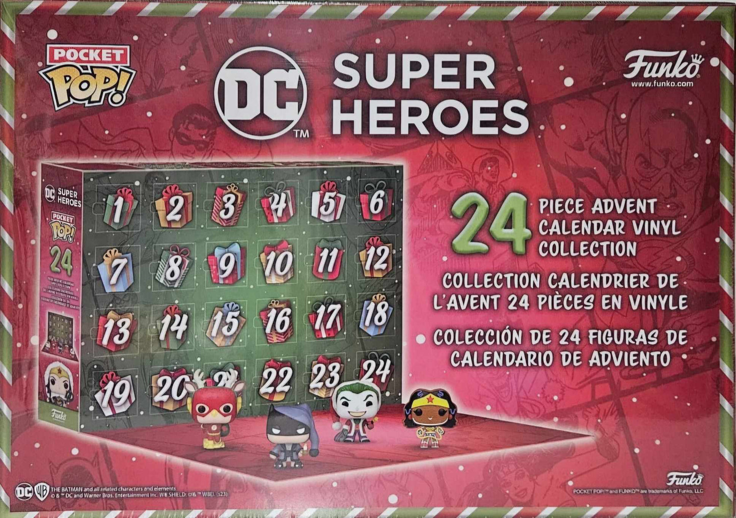 Christmas Funko Pop Advent Calendar DC Super Heros 2023