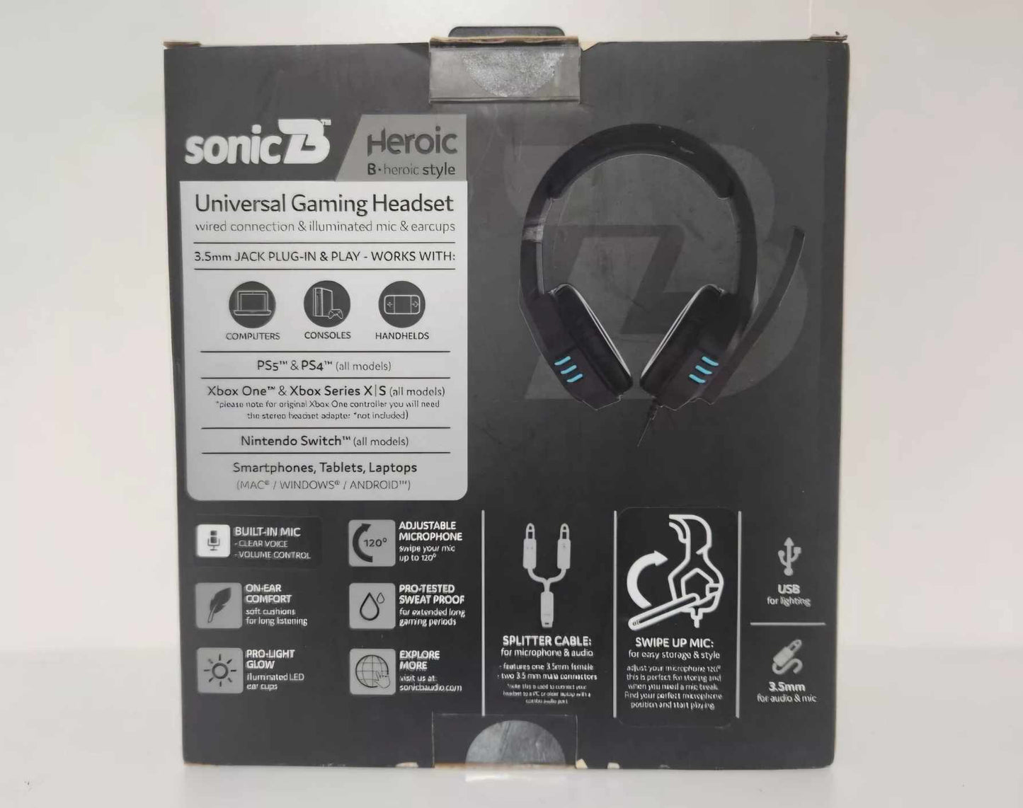 Sonic B Heroic Style Gaming Headphones