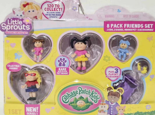 Cabbage Patch Kids Little Sprouts 8 Pack Friends Set Series 1 *Damaged Box*