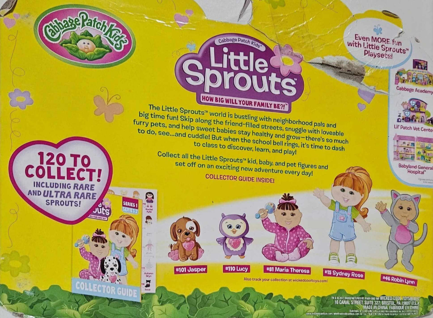 Cabbage Patch Kids Little Sprouts 8 Pack Friends Set Series 1 *Damaged Box*